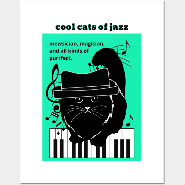 Cool Cats of Jazz Wall Art by Rattykins
